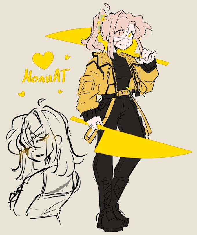 draw or design a character or oc, contact me before ordering