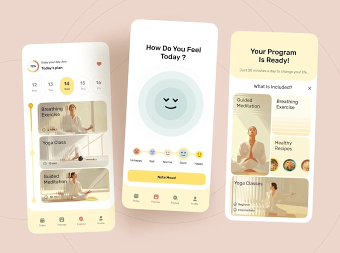 develop meditation, sleep, mindfulness mobile app