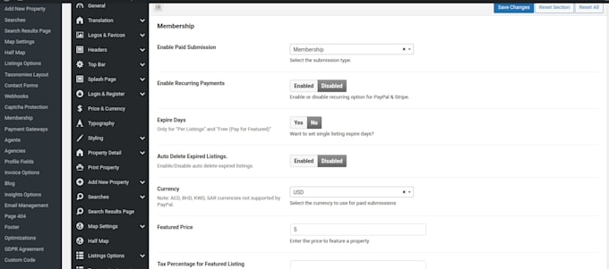 do customization of the houzez and homey wordpress themes