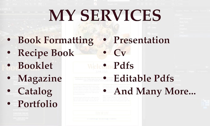 do any adobe indesign project