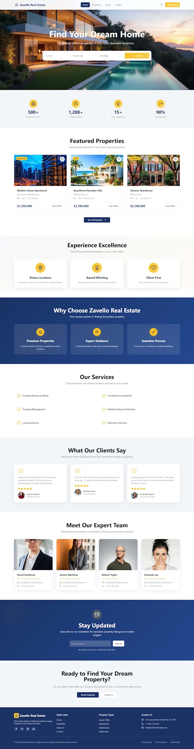 create complete business webistes with frontend and backend