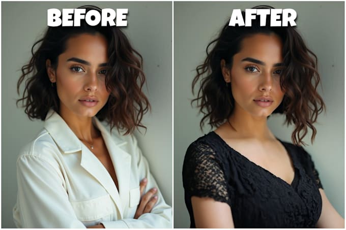 do outfit replacement, change clothes and background