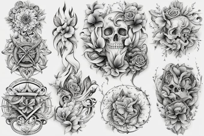 Create custom tattoo design for you by Susarwet | Fiverr