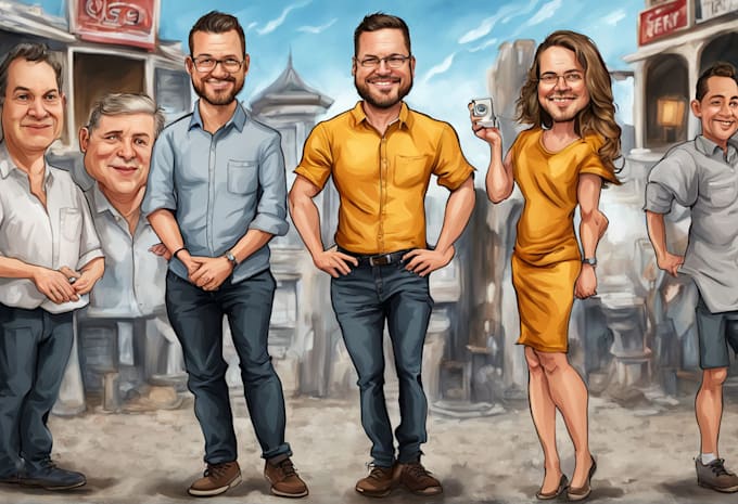 draw digital caricature from your photo