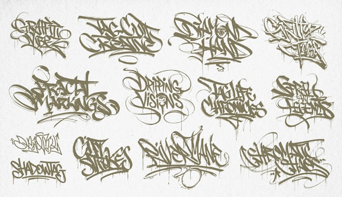 design unique graffiti tag logo for you