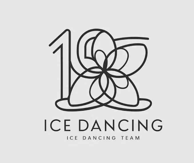 design powerful unique ice dancing logo