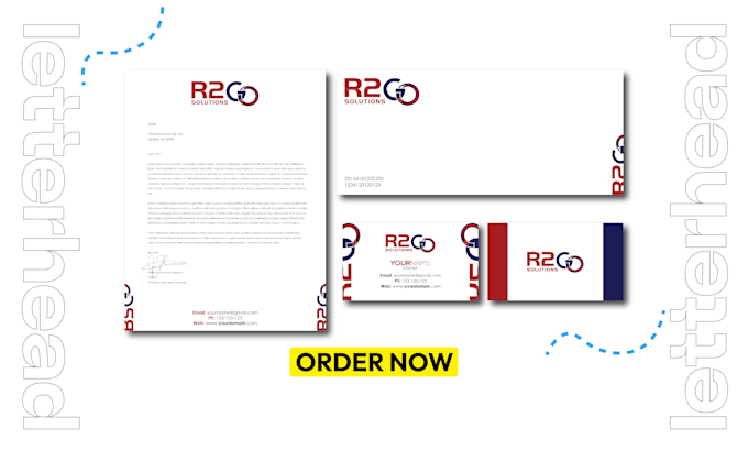 design custom editable letterhead design in word format