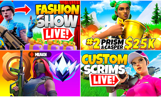 create a fortnite thumbnail