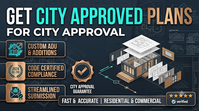 prepare professional permit drawing sets for city approval