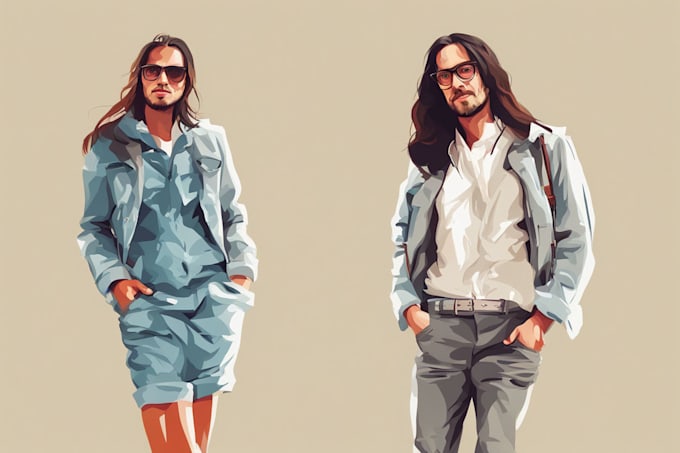 draw portrait vector art