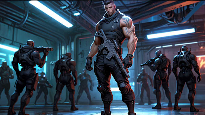 Design fantasy, sci fi and cyberpunk character illustration by Saretaal ...