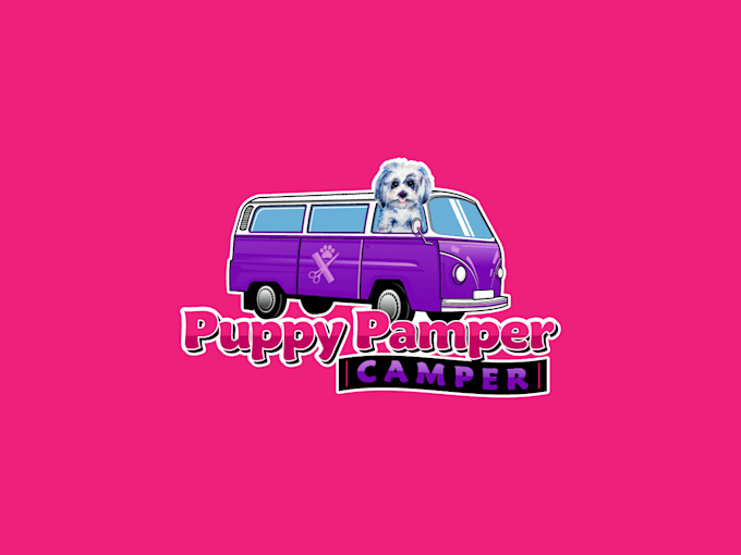 make a pamper your pet creative pet grooming logo design