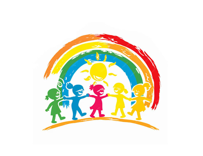design playful super logo for kid care