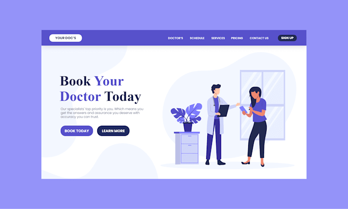 design website graphics and 2d landing page graphics