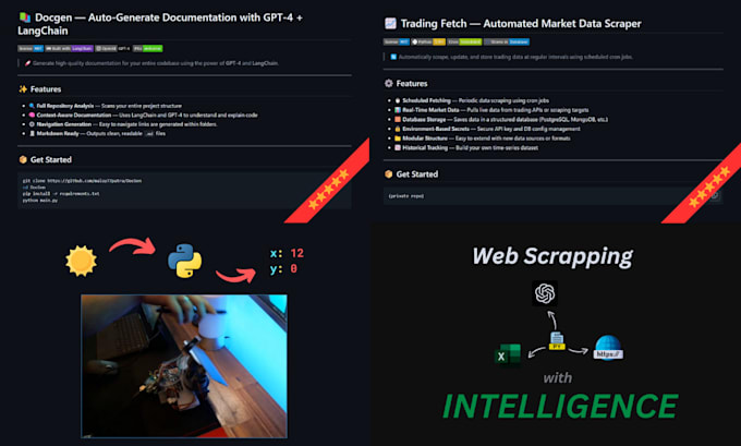 do python scripting, automation and web scraping