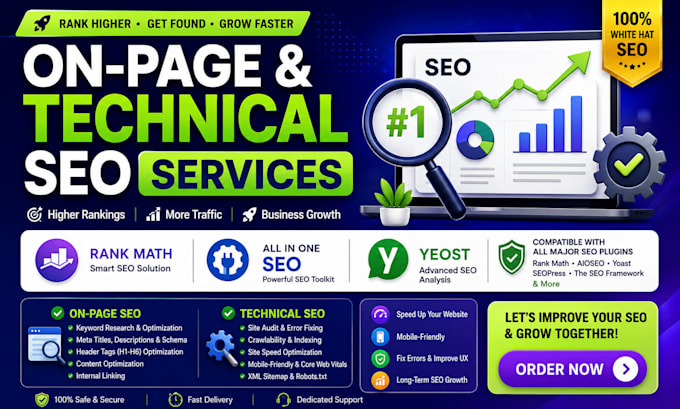 do complete on page SEO for pages, blogs and products
