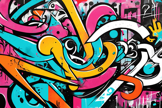 do illustration expressionism art, graffiti, abstract
