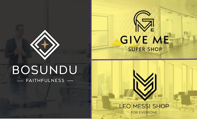 create a unique wordmark monogram and lettermark logo