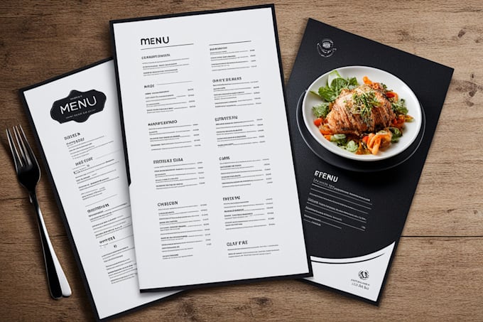 do modern restaurant menu design
