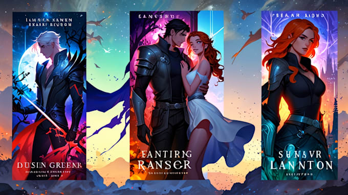 design fantasy, romance and sci fi book covers