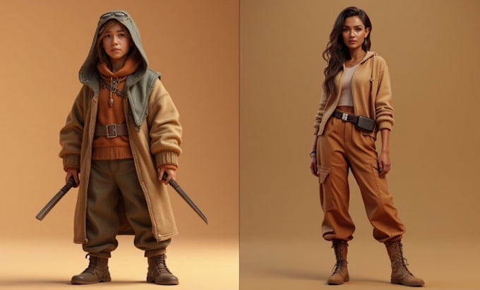 design 3d toy, 3d character modeling, action figure, 3d bjd for 3d printing