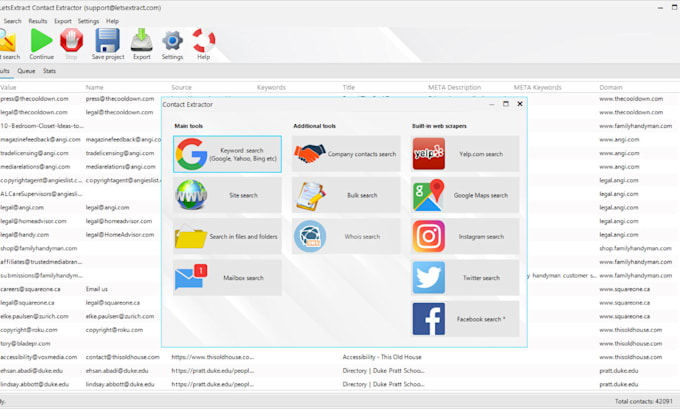 do web scraping, goggle map email extraction, data mining, lead generation