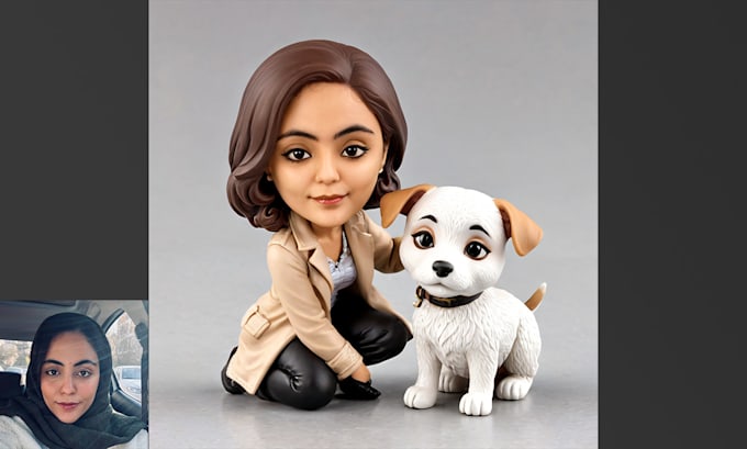 turn you into a custom chibi figurine style