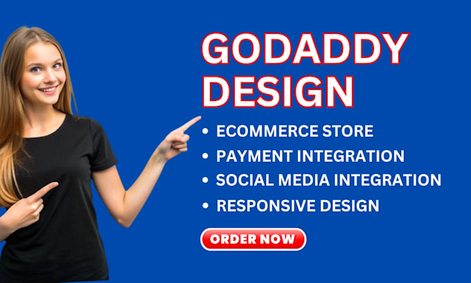 design godaddy wordpress website bluehost hostinger siteground ionos wix website