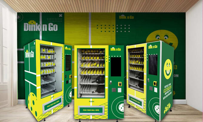 create wonderful  vending machine wrap, icecream,popcorn machine wrap
