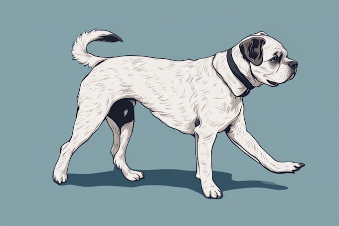 draw illustration pet portrait vector art