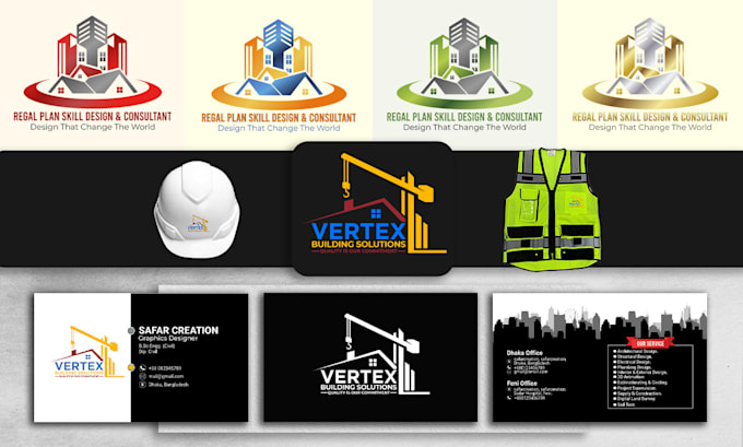design professional construction logo