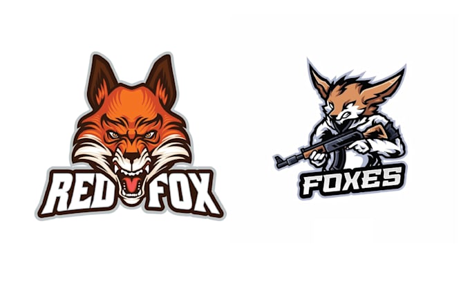 design mascot wolf or fox logo
