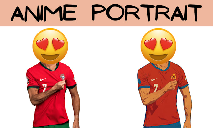 custom any anime style portrait