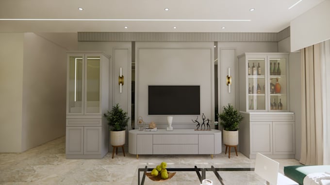 do interior designing and rendering using sketchup and enscape