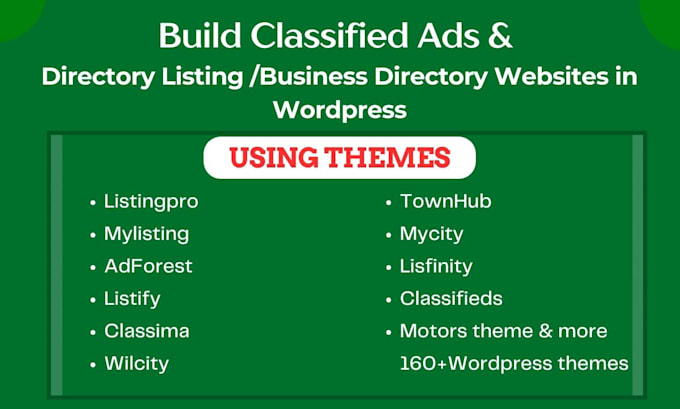 create classified ads and listing directory website