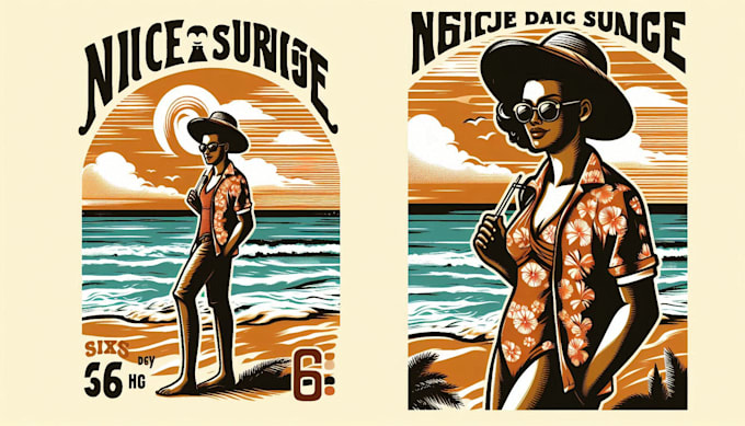 make vintage retro tshirt design for you