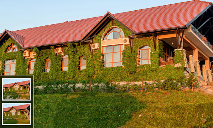 do grass replacement for real estate photos