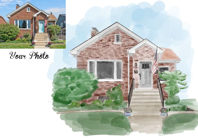 draw illustration of your house