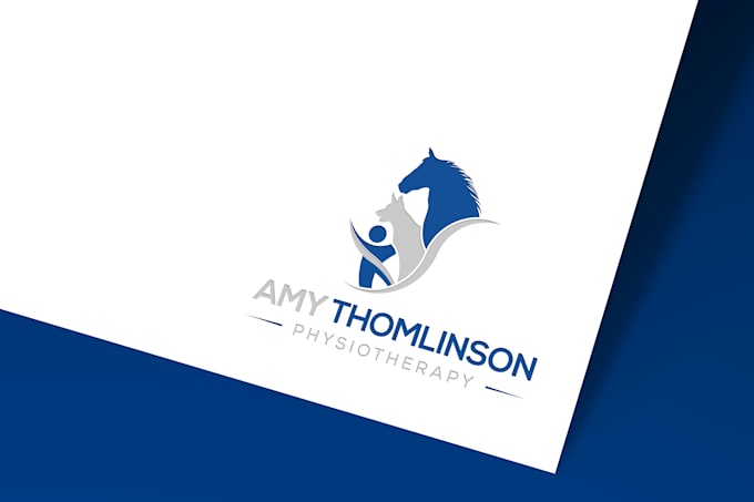 do modern physiotherapy logo design dynamic health wellness