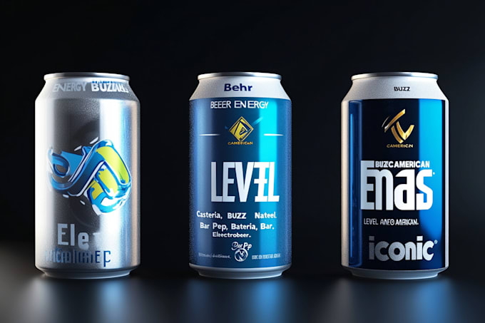 do energy drinks, soda can label, juice label and 3d mockup
