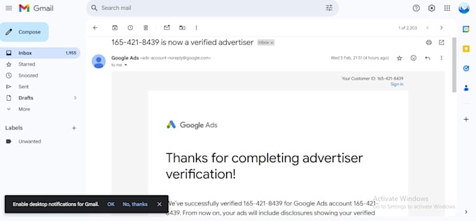 do reactivate your google ads account