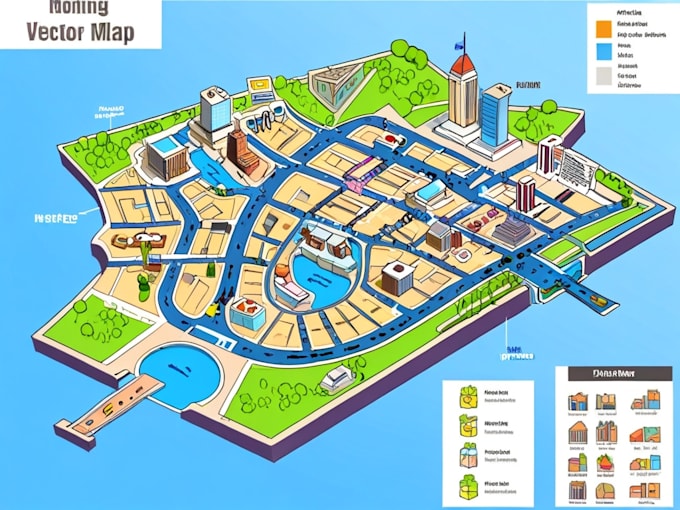 Create vector map city map site - Create Vector Map City Map Site Map Event Map In Illustrator 