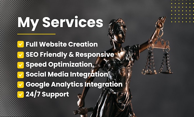 design lawyer website, law firm, notary, attorney, wordpress website