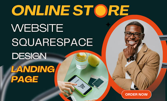 design premium online square space online store website design landing page web