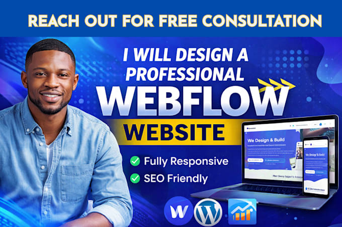 design and develop webflow website webflow website redesign webflow landing page