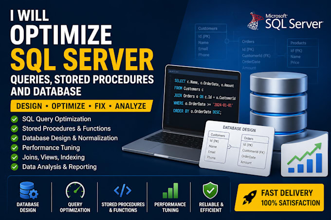 optimize sql server queries stored procedures and database