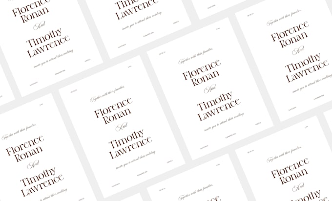 design your elegant minimal wedding invitation