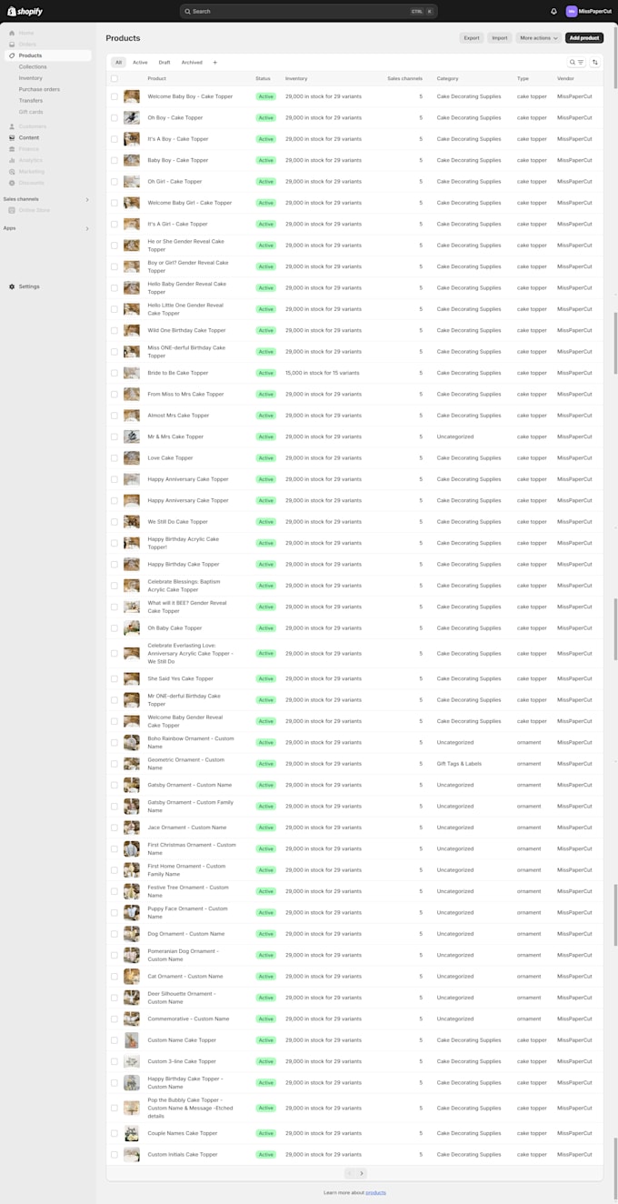 do shopify product listing and shopify data entry