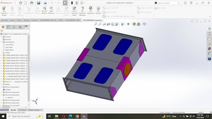 do assembly and industrial machine products in solidworks