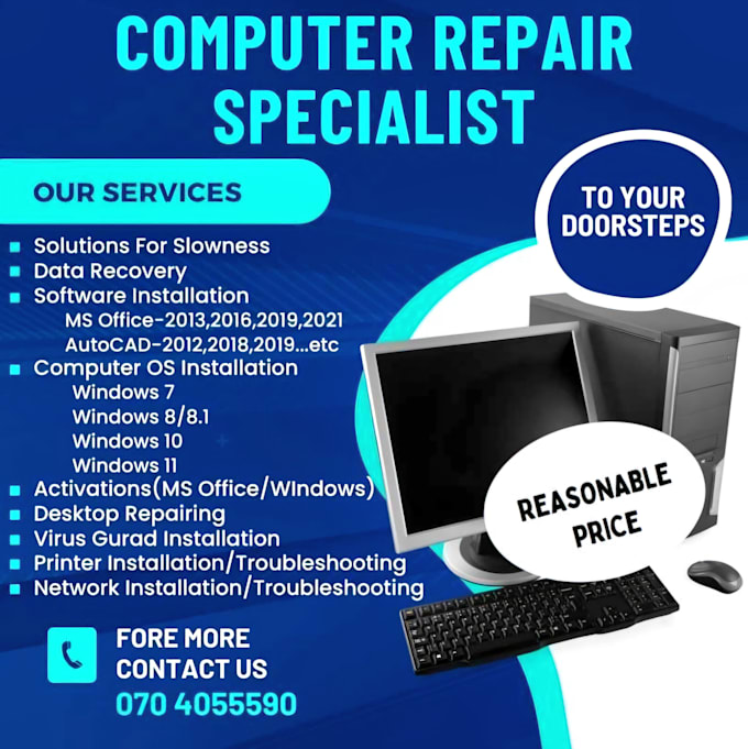 provide IT support and troubleshooting for you in low price